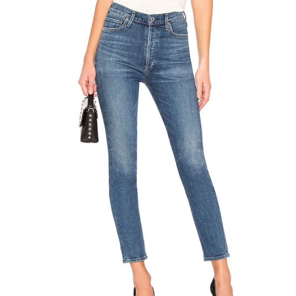 Citizens of humanity Olivia cropped high rise slim jeans size 28